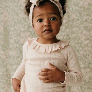 Jamie Kay Organic Cotton Pointelle "Lya" Top, Size 3T